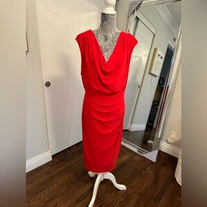 Like new Ralph Lauren stunning stretch orange dress in size 18W.